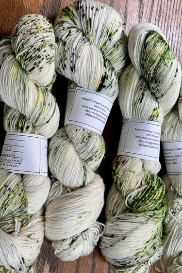 Fingering weight from Beautiful World Fiber