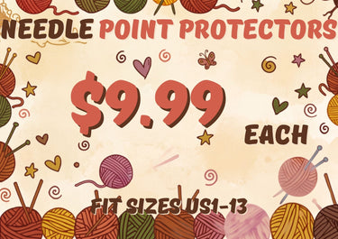 Set of silicone Knitting needle Point Protectors